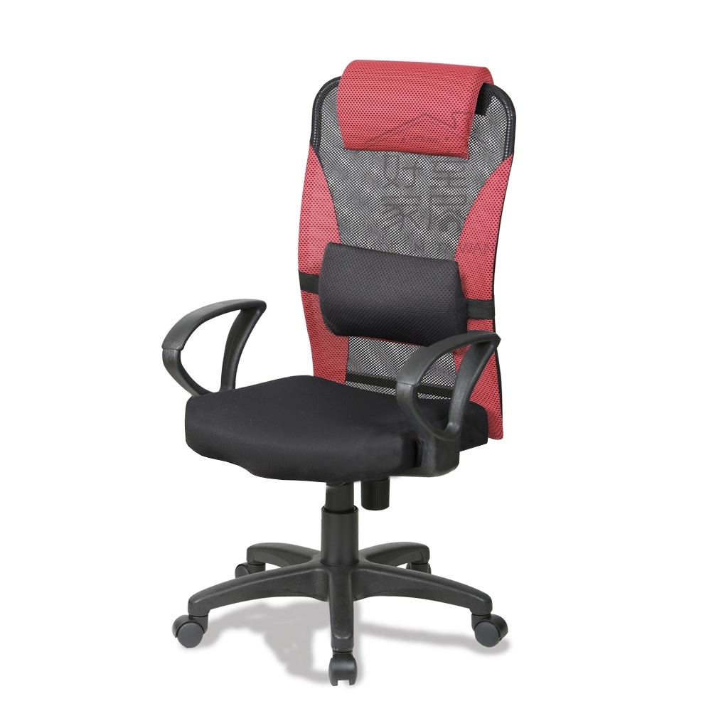 透氣高背軟墊頭枕護腰款電腦椅子